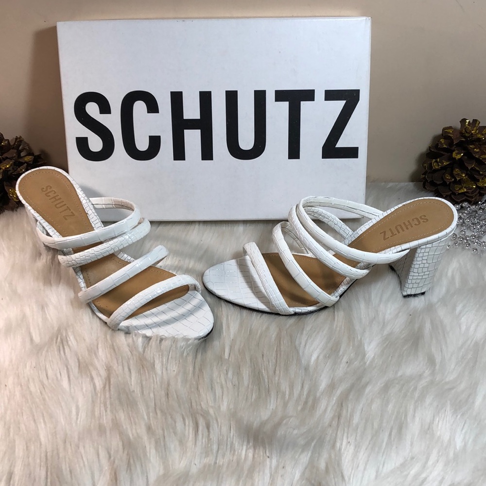 Schutz Felisa Block-Heel Sandals 7.5B